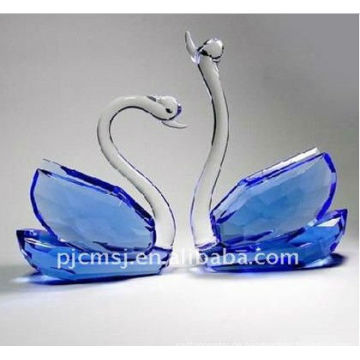 Romantische Kristallhochzeits-Paar-Schwan-Figürchen für Hochzeits-Geschenke u. Andenken